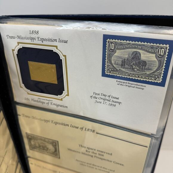 46 - Golden Replicas of U.S. Stamps Postal Classic 22k Gold Stamps - Mixed Lot - Picture 13 of 16